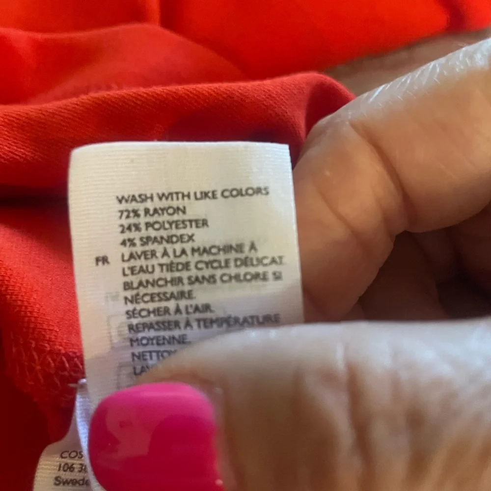 COS size XS bright orange turtleneck, made in Turkey - Picture 5 of 6